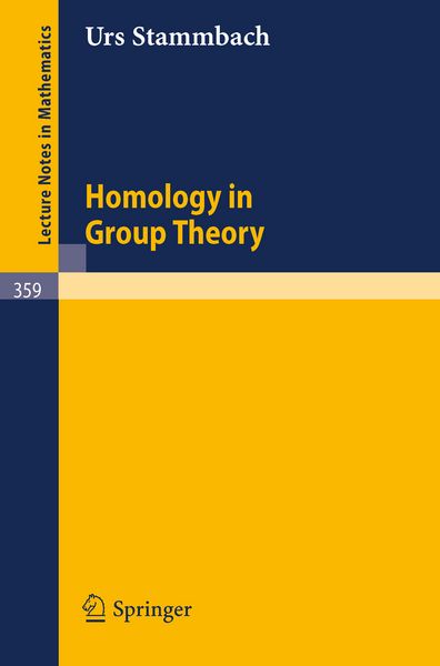 Produktbild: Homology in Group Theory