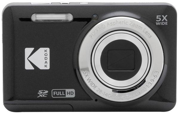 Produktbild: Kodak Pixpro FZ55 Friendly Zoom Digitalkamera 16 Megapixel Opt. Zoom: 5 x Schwarz Full HD Video, HDR-Video, Integrierter Akku