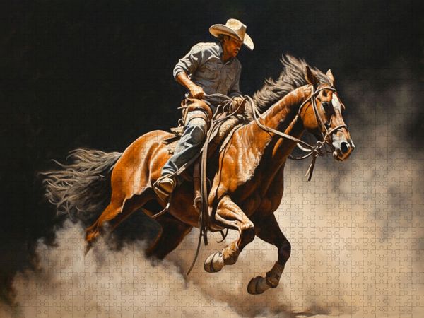 Produktbild: CALVENDO Puzzle Ein Motiv aus dem Kalender Abenteuer im Wilden Westen | 1000 Teile Lege-Gr&ouml;&szlig;e 64x48cm Foto-Puzzle f&uuml;r gl&uuml;ckliche Stunden