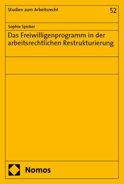 Produktbild: Das Freiwilligenprogramm in der arbeitsrechtlichen Restrukturierung
