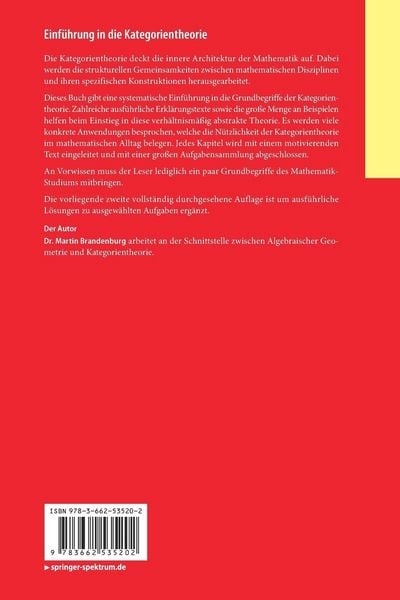 Produktbild: Einf&uuml;hrung in die Kategorientheorie