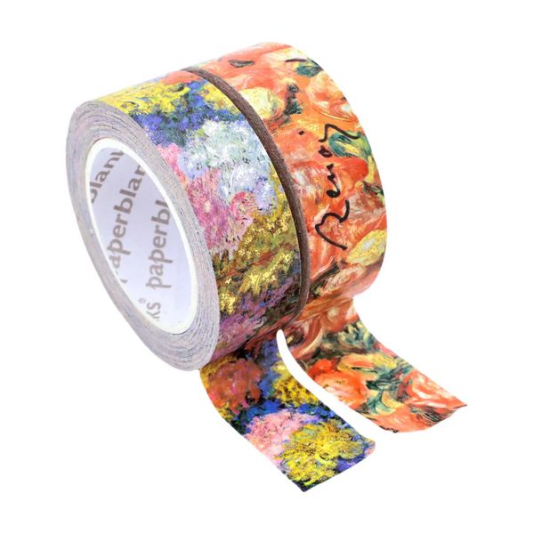 Produktbild: Washi Tape, Monets Chrysanthemen/Renoir, Brief an Morisot (1892)