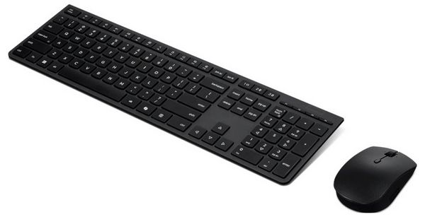 Produktbild: Lenovo Kabellos Tastatur, Maus-Set Deutsch, QWERTZ Schwarz
