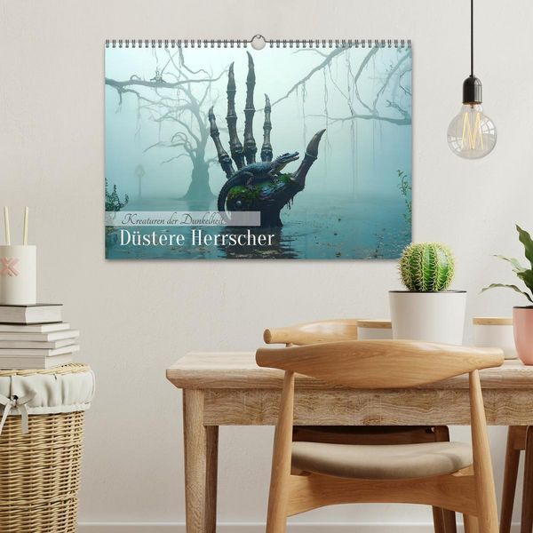 Produktbild: Kreaturen der Dunkelheit - D&uuml;stere Herrscher (Wandkalender 2026 DIN A3 quer), CALVENDO Monatskalender