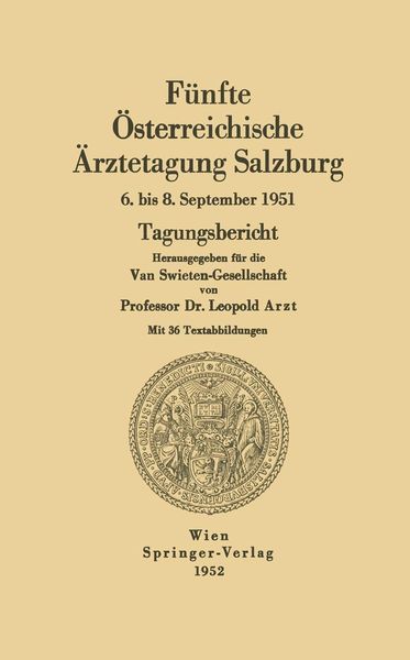 Produktbild: F&uuml;nfte &Ouml;sterreichische &Auml;rztetagung Salzburg
