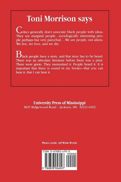 Produktbild: Conversations with Toni Morrison