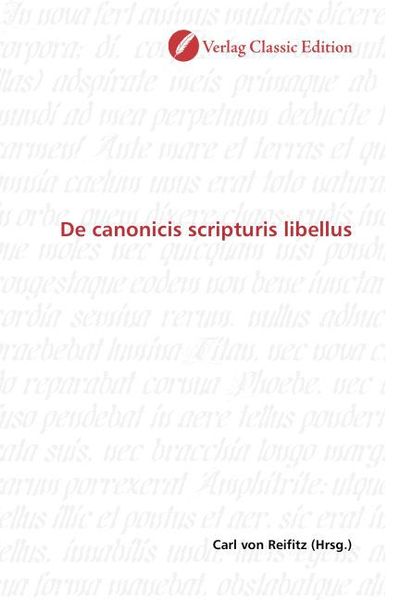 Produktbild: De canonicis scripturis libellus