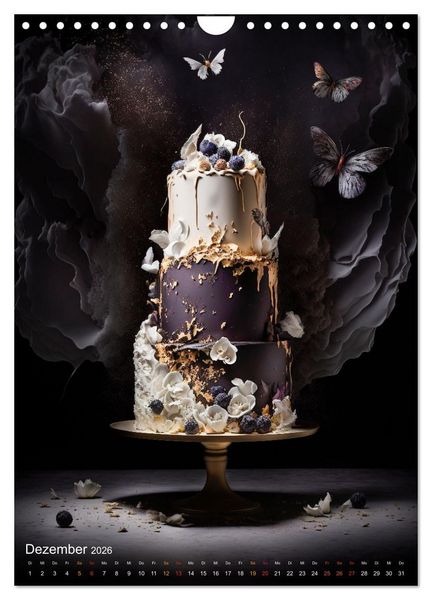 Produktbild: Zur Hochzeit eine Torte (Wandkalender 2026 DIN A4 hoch), CALVENDO Monatskalender