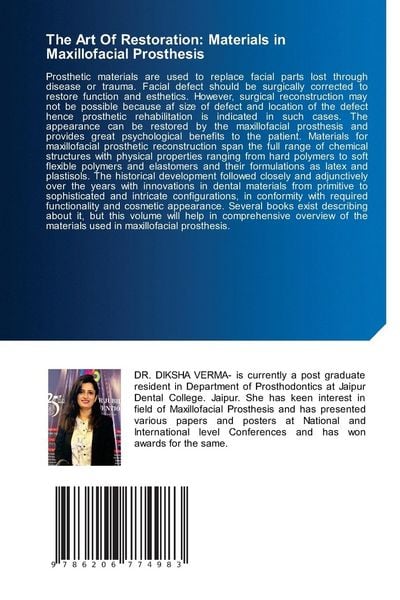 Produktbild: The Art Of Restoration: Materials in Maxillofacial Prosthesis