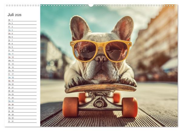 Produktbild: Hundegl&uuml;ck (hochwertiger Premium Wandkalender 2026 DIN A2 quer), Kunstdruck in Hochglanz