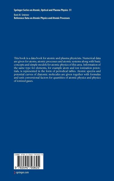 Produktbild: Reference Data on Atomic Physics and Atomic Processes