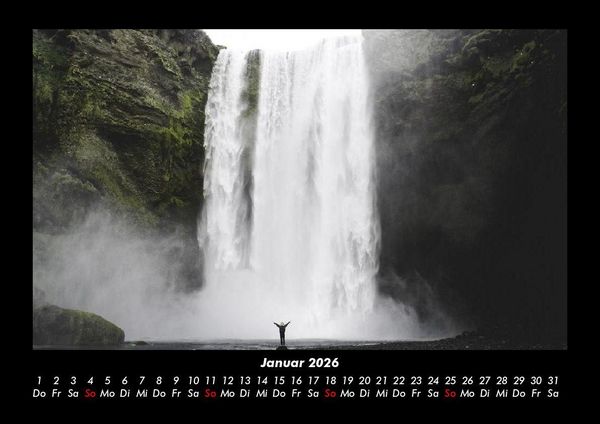 Produktbild: Wasserf&auml;lle 2026 Fotokalender DIN A3