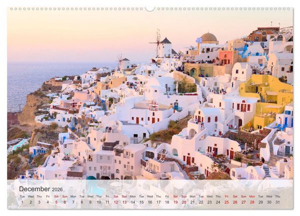 Produktbild: Whispers of Santorini (High Quality Premium Wall Calendar 2026 DIN A2 landscape),CALVENDO 12 Month Wall Calendar