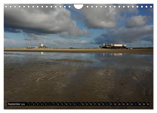 Produktbild: St. Peter Ording (Wandkalender 2026 DIN A4 quer), CALVENDO Monatskalender