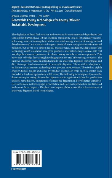 Produktbild: Renewable Energy Technologies for Energy Efficient Sustainable Development