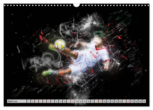 Produktbild: Fu&szlig;ball - extrem (Wandkalender 2026 DIN A3 quer), CALVENDO Monatskalender