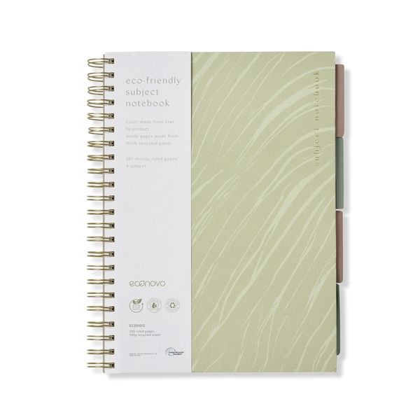 Recycled Cover Spiral Notizbuch, DIN A4, 100 Seiten