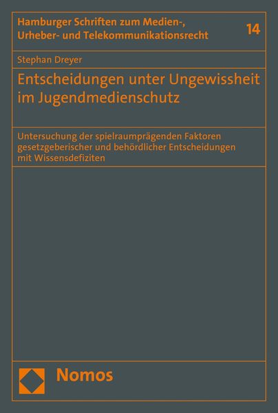 Produktbild: Entscheidungen unter Ungewissheit im Jugendmedienschutz