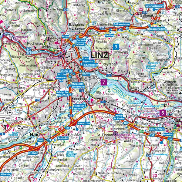 Produktbild: freytag & berndt Stra&szlig;enkarte Ober&ouml;sterreich 1:150.000