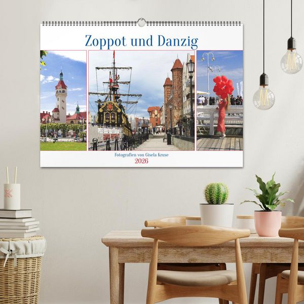 Produktbild: Zoppot und Danzig (Wandkalender 2026 DIN A2 quer), CALVENDO Monatskalender