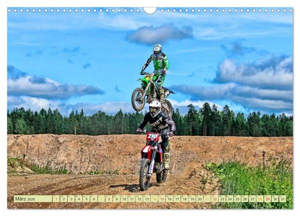 Produktbild: Motocross - so cool (Wandkalender 2026 DIN A3 quer), CALVENDO Monatskalender