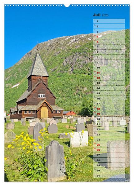 Produktbild: Skandinavien entdecken - Von Schweden nach Norwegen mit dem Wohnmobil (Wandkalender 2026 DIN A2 hoch), CALVENDO Monatskalender