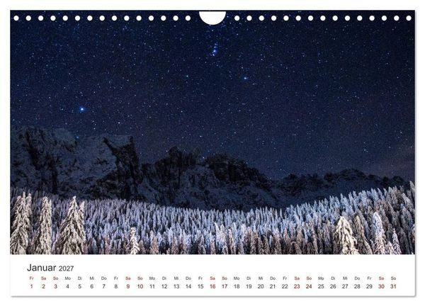 Produktbild: Nachthimmel - Unfassbare Fotografien der Sterne. (Wandkalender 2027 DIN A4 quer), CALVENDO Monatskalender