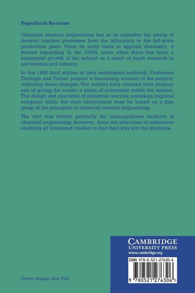 Produktbild: Chemical Reactor Theory
