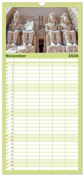 Produktbild: Familienplaner 2026 - &Auml;gypten - Im Land der Pyramiden mit 5 Spalten (Wandkalender, 21 x 45 cm) CALVENDO
