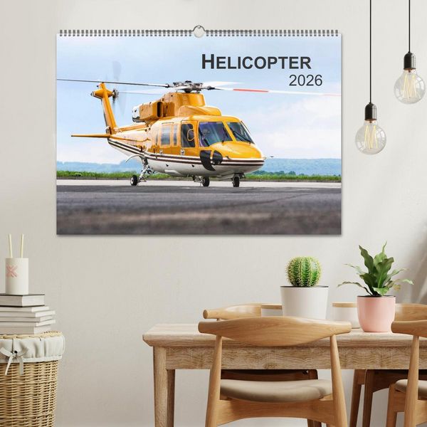 Produktbild: Helicopter 2026 (Wandkalender 2026 DIN A2 quer), CALVENDO Monatskalender