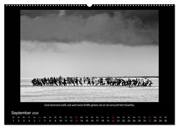 Produktbild: Schwarz-Weis(s)heiten (Wandkalender 2026 DIN A2 quer), CALVENDO Monatskalender