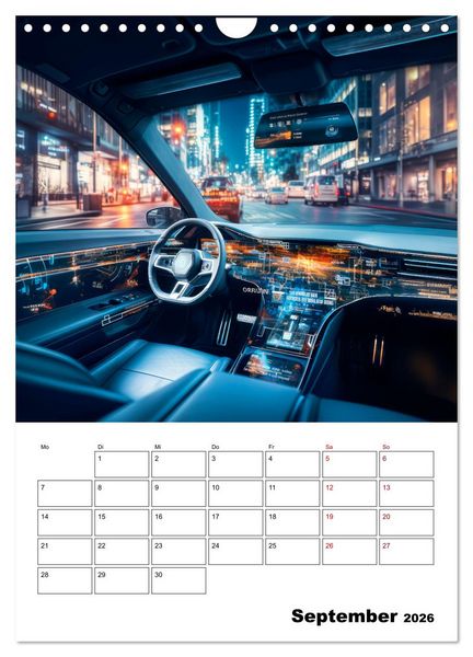 Produktbild: K&Uuml;NSTLICHE INTELLIGENZ Cooler Terminplaner (Wandkalender 2026 DIN A4 hoch), CALVENDO Monatskalender