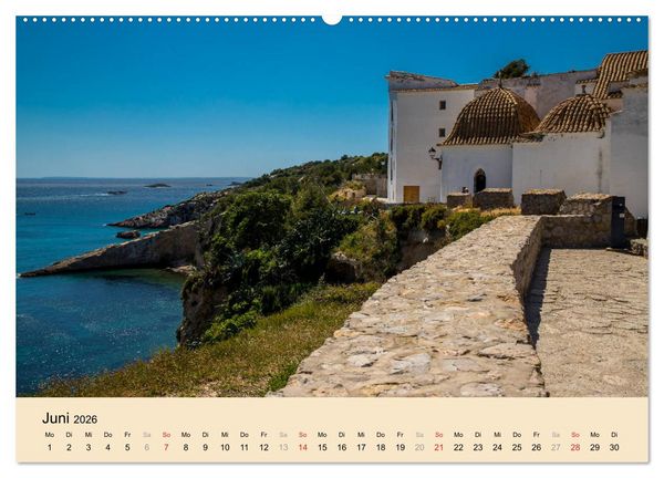 Produktbild: Ibiza Dalt Vila, Sa Penya und La Marina (hochwertiger Premium Wandkalender 2026 DIN A2 quer), Kunstdruck in Hochglanz