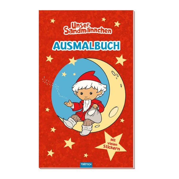Produktbild: Tr&ouml;tsch Unser Sandm&auml;nnchen Malbuch Ausmalbuch mit Stickern