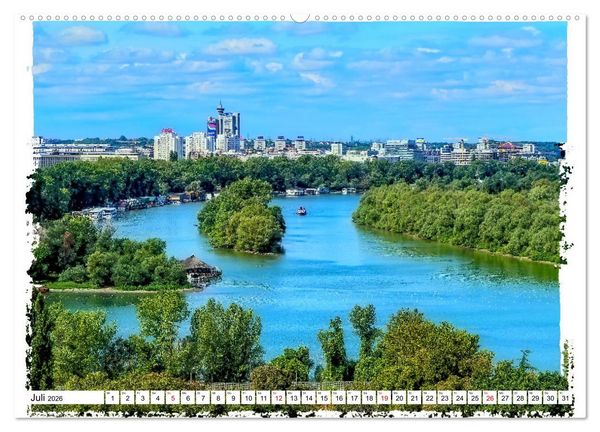 Produktbild: Belgrad zwischen Historie und Moderne (hochwertiger Premium Wandkalender 2026 DIN A2 quer), Kunstdruck in Hochglanz