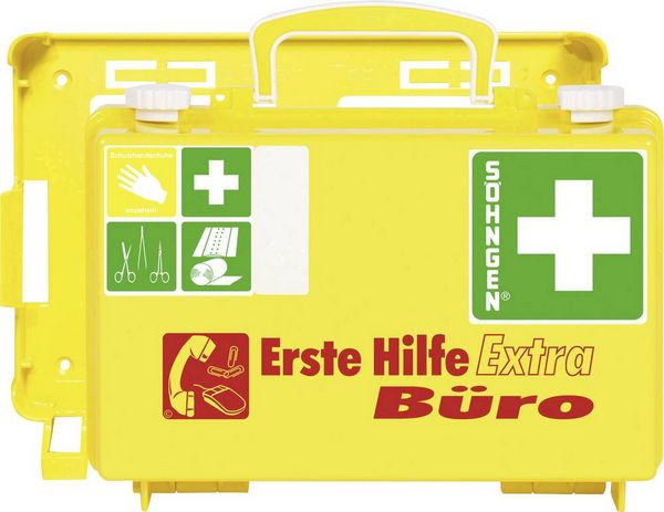 Produktbild: S&ouml;hngen 0320126 Erste Hilfe Koffer DIN 13157 170 x 260 x 110 Leucht-Gelb