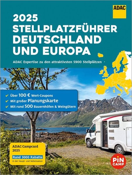 Produktbild: ADAC Stellplatzf&uuml;hrer 2025 Deutschland und Europa