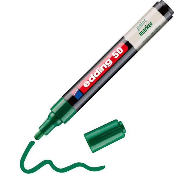 Produktbild: Edding 50 EcoLine 4-50-004 Lackmarker Gr&uuml;n 2 mm, 3mm