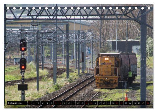 Produktbild: Eisenbahn in Neuseeland (Tischkalender 2026 DIN A5 quer), CALVENDO Monatskalender