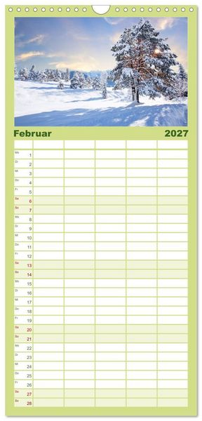 Produktbild: Familienplaner 2027 - MITTENWALD Eine Perle im Oberen Isartal mit 5 Spalten (Wandkalender, 21 x 45 cm) CALVENDO