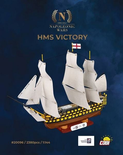 Produktbild: COBI Historical Collection 20096 - HMS VICTORY, Bausatz 1:144, 2517 Klemmbausteine