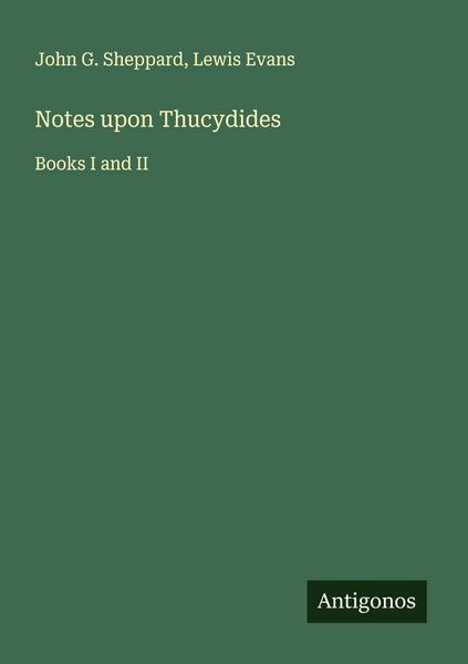 Produktbild: Notes upon Thucydides