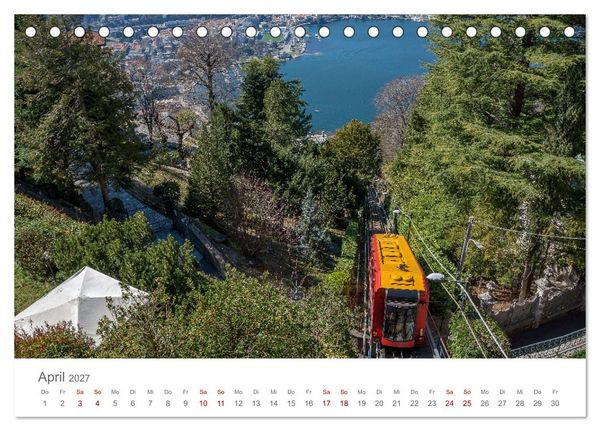 Produktbild: Como und der Comer See (Tischkalender 2027 DIN A5 quer), CALVENDO Monatskalender