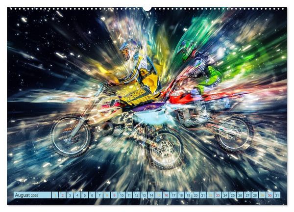 Produktbild: Motocross - extrem cool (Wandkalender 2026 DIN A2 quer), CALVENDO Monatskalender