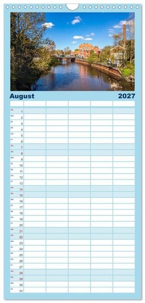Produktbild: Familienplaner 2027 - Norden-Norddeich. Maritime Orte mit Flair mit 5 Spalten (Wandkalender, 21 x 45 cm) CALVENDO