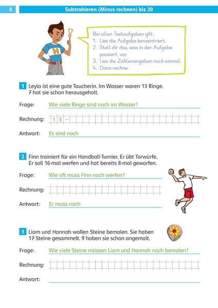 Produktbild: Die Mathe-Helden Rechengeschichten und Textaufgaben 2. Klasse