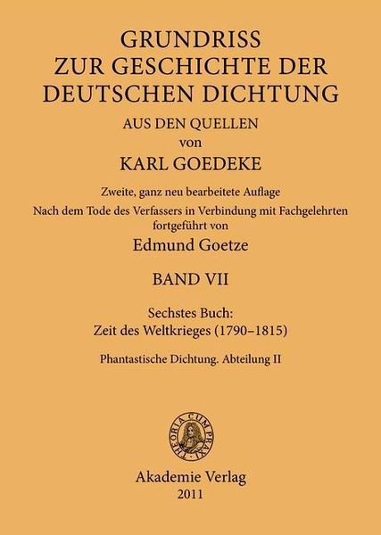 Produktbild: Siebentes Buch: Zeit des Weltkrieges (1790-1815)