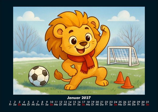 Produktbild: Buschi und das Fu&szlig;balljahr 2027 Fotokalender DIN A4