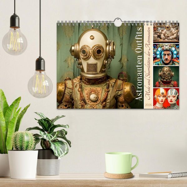 Produktbild: Astronauten Outfits (Wandkalender 2026 DIN A4 quer), CALVENDO Monatskalender