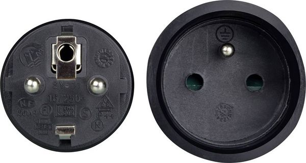 Produktbild: Perel EC10R25STBHQ Strom Verl&auml;ngerungskabel 16A Schwarz 10.00m H05RR-F 3G 2,5mm&sup2;